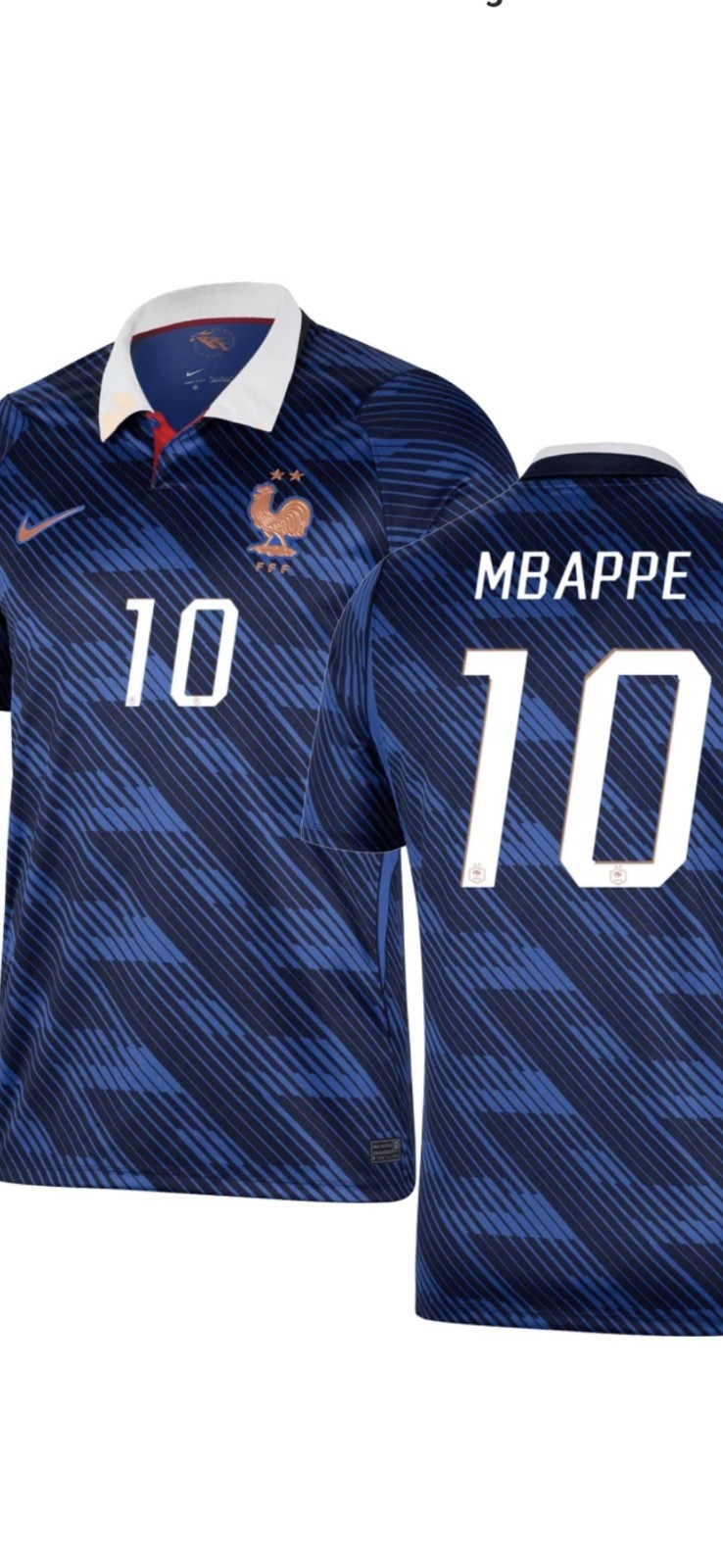 NWT Kylian Mbappe’ France Soccer Nike Dri Fit 2026 World Cup Jersey Mens XL