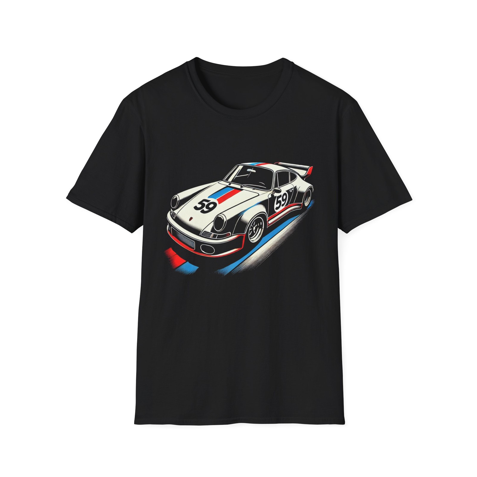 Motorsports Legend #59 Racing T-Shirt Classic Sports Car Graphic Tee for Fans