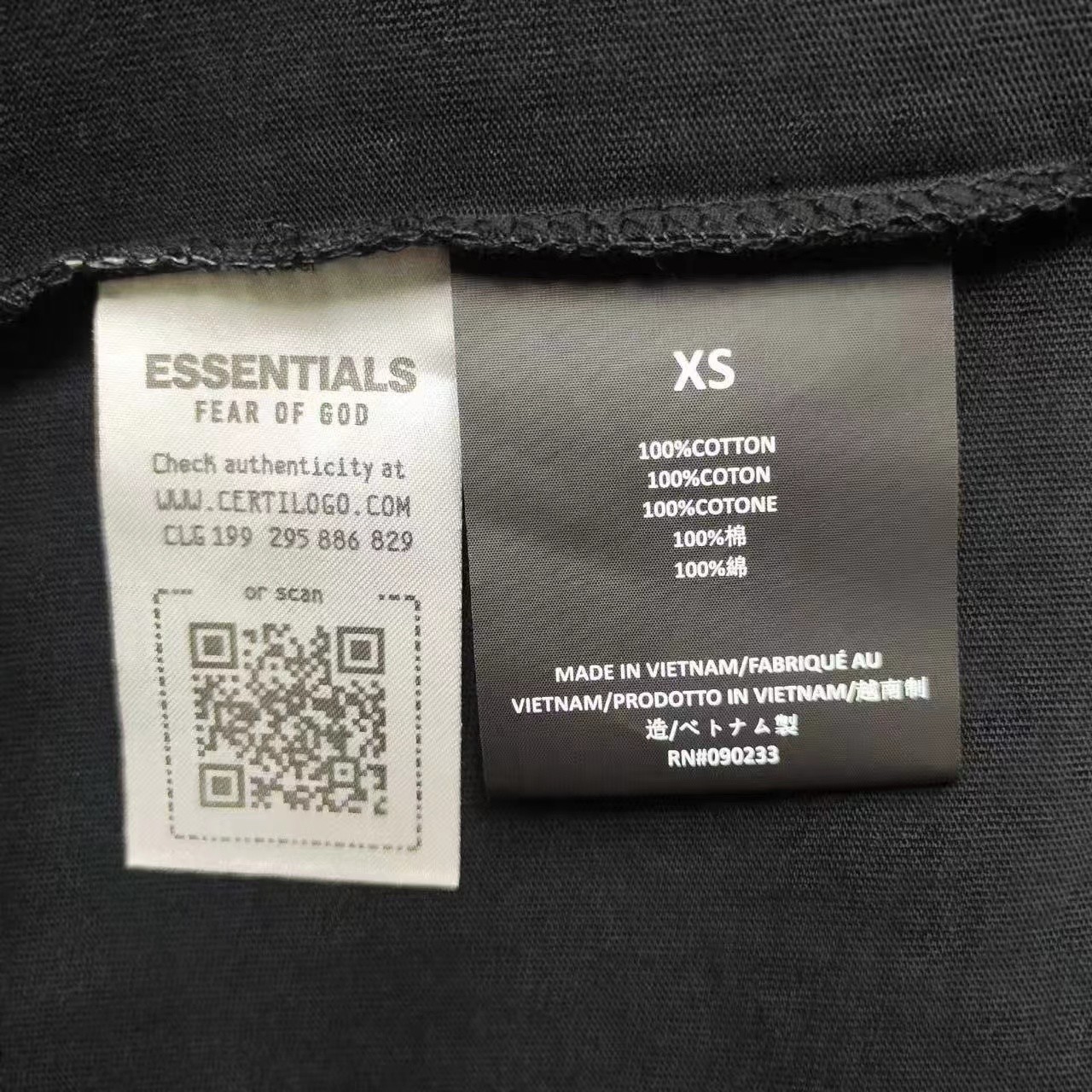 Fear of God Essentials Short Sleeve T-Shirt Casual Streetwear Tee