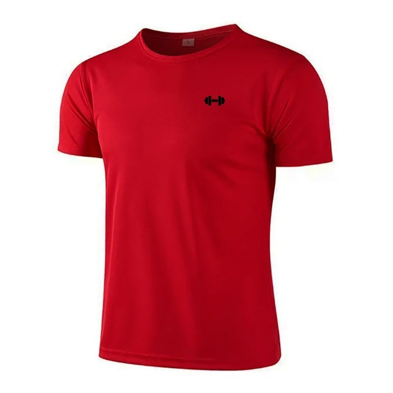 Men’s Quick Dry Running T-Shirt Breathable Mesh Gym Fitness Short Sleeve Sportsw