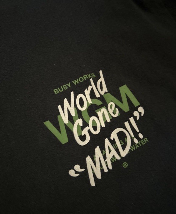 *Rare*A Bathing Ape BAPE World Gone Mad Graphic Logo T-Shirt Black Men’s 2XL