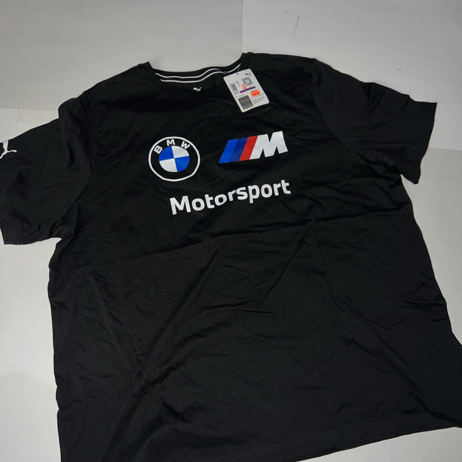 Puma BMW Motorsport Essential Logo Men’s T Shirt Black Sz XXL $40