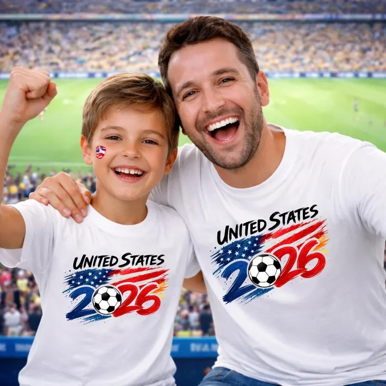 2026 World Cup Country Flag Soccer T-Shirt USA Canada Brazil Mexico Tee