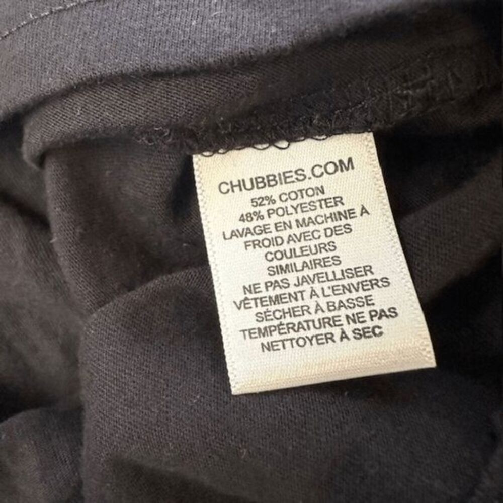 Chubbies Men’s The Weekend Has Arrived Pocket Long Sleeve T-Shirt Black XL