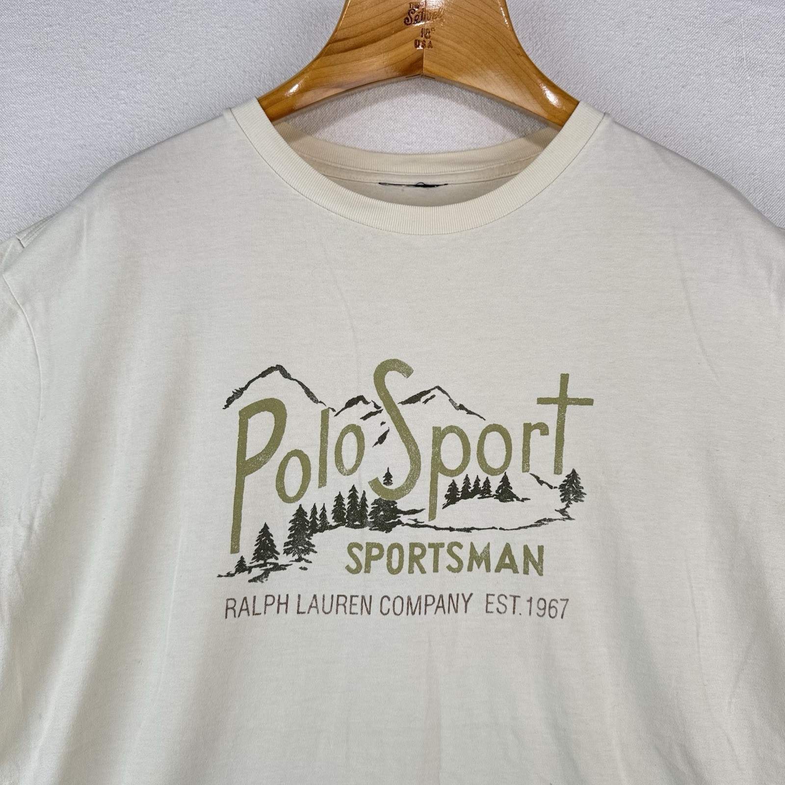 Vintage Polo Sport Ralph Lauren Sportsman Mountain T-shirt Men’s L/XL *No Tag