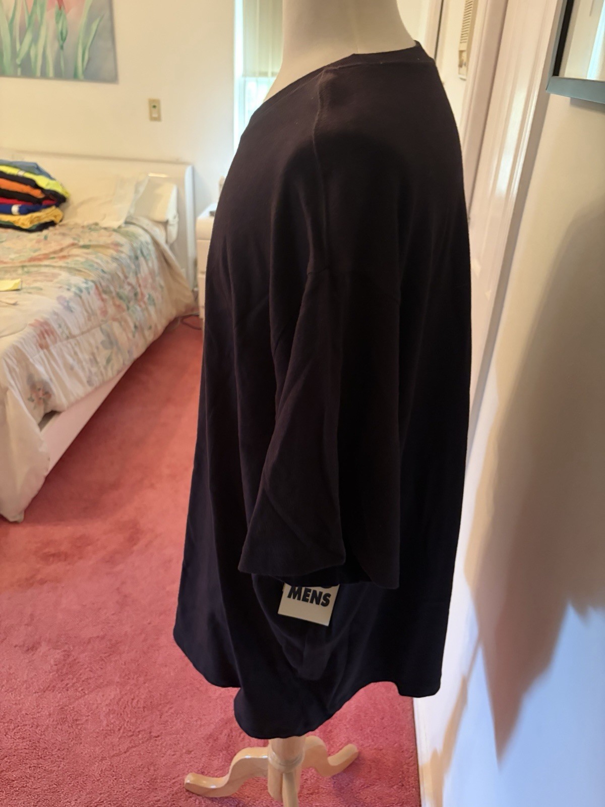 Basic Editions Big & Tall Men’s T-Shirt 4XL Black Crew Neck NWT 100% Cotton