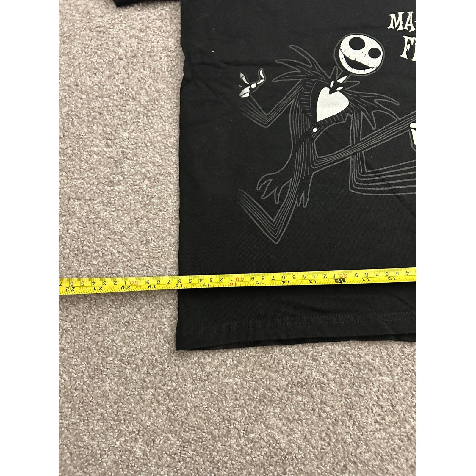 Disney Nightmare Before Christmas TShirt Medium Black Excellent Jack Skellington
