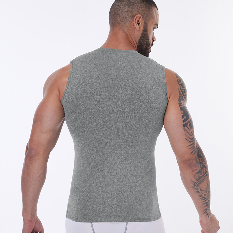 Men’s Cool Dry Compression Base Layer Tank Top Sports Running Basketball Workout