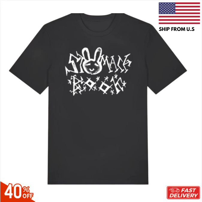 Stomach Book T Shirt, Stomach Book Graphic Tee, Black Unisex T Shirt, Funny Sale