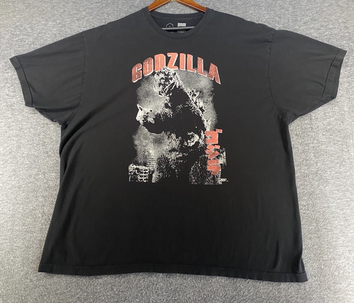 Godzilla T Shirt Mens Graphic Tee 3XL Black Short Sleeve Crew Neck See Pics