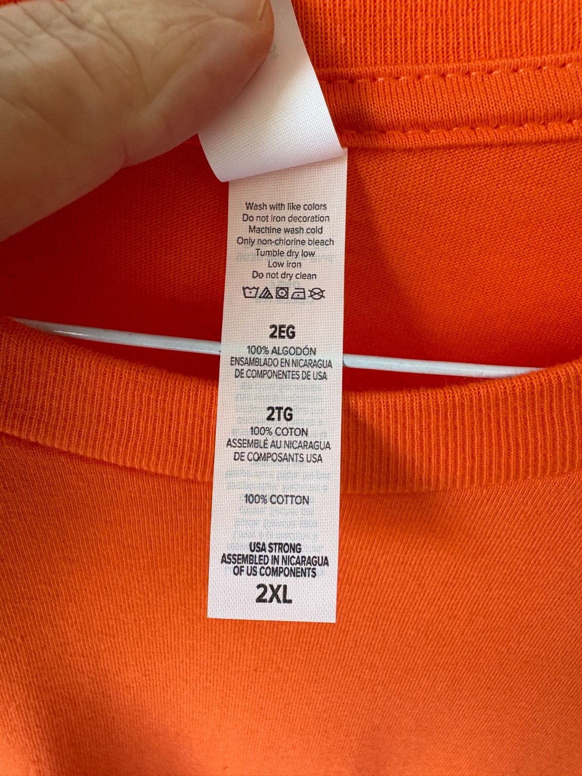 2 Bella + Canvas Mens Solid Color T Shirts 1 Orange 1 Yellow 100% Cotton Sz XXL