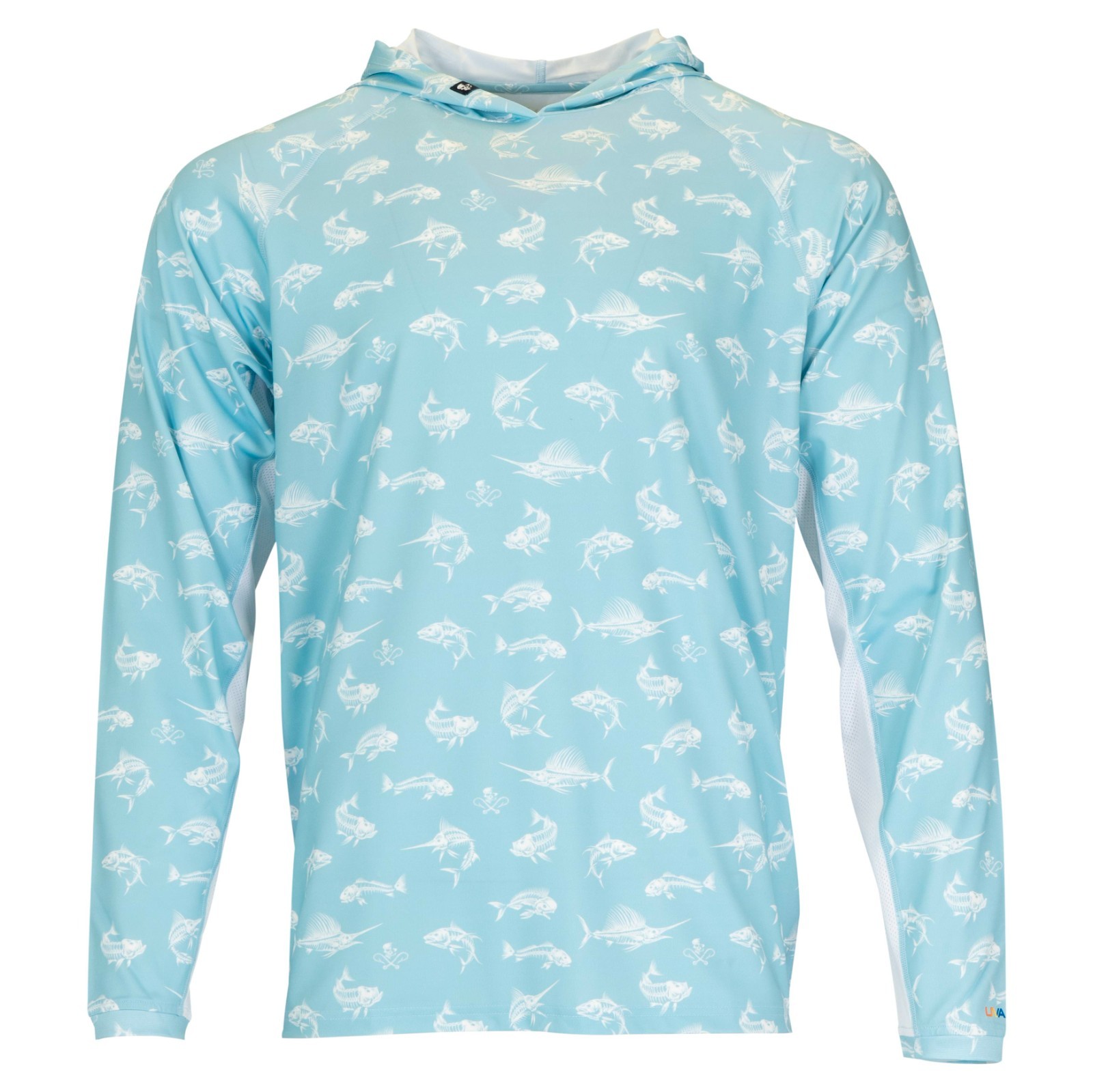 Salt life Fish N Bones Hoodie Sky M SLXUvapor Live Salty Saltlife NWT New
