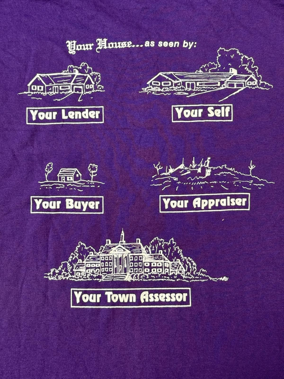 VTG Home Buyer T-shirt Lender, Self, Buyer, Appraiser Tee XL