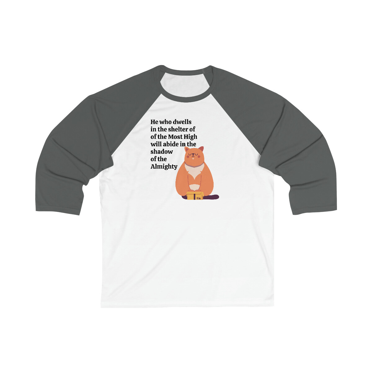 Shelter of the Most High Bible Verse 34 Sleeve Baseball Tee
