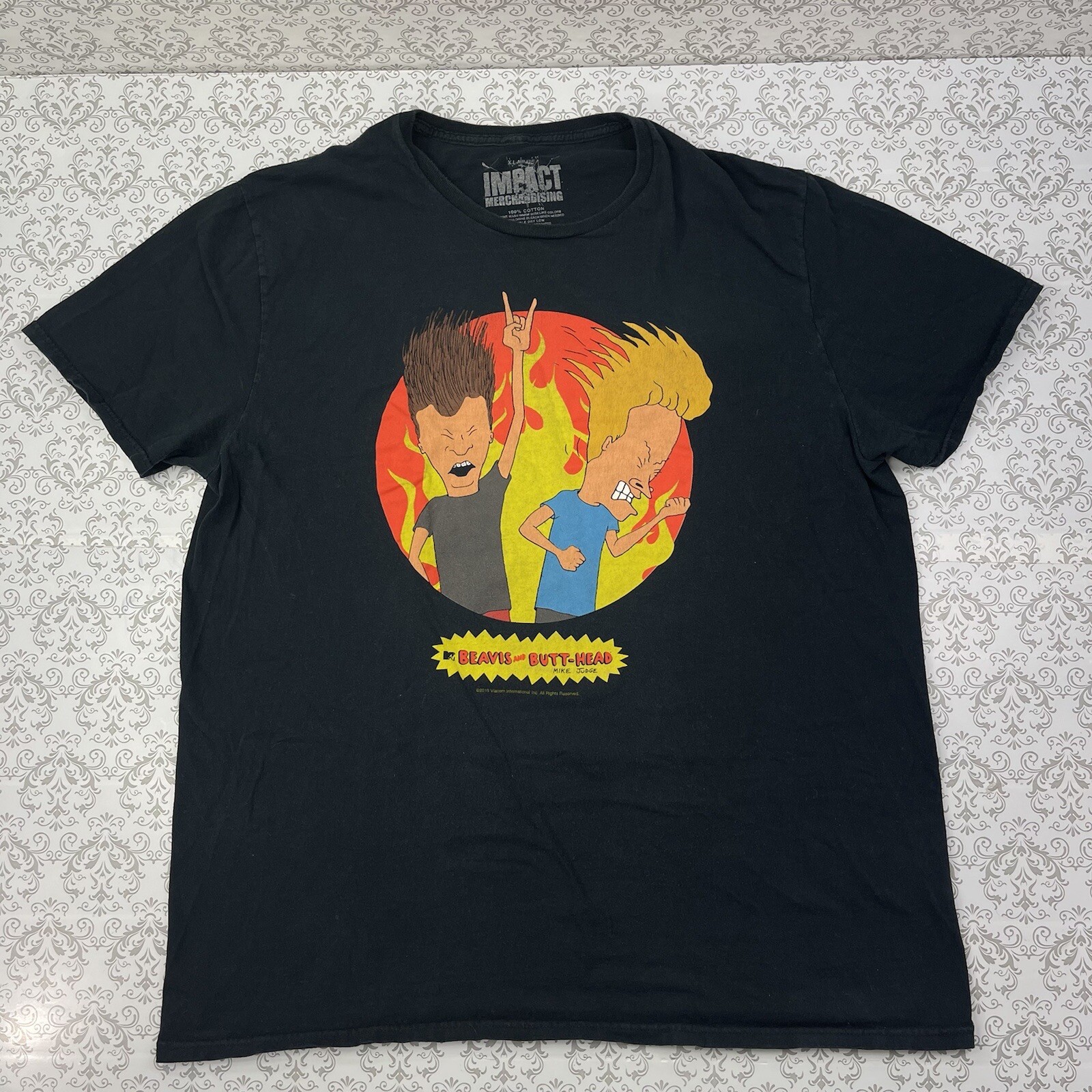 beavis and butthead Impact Merchandising Rocking on Helle Black T-Shirt Men’s XL