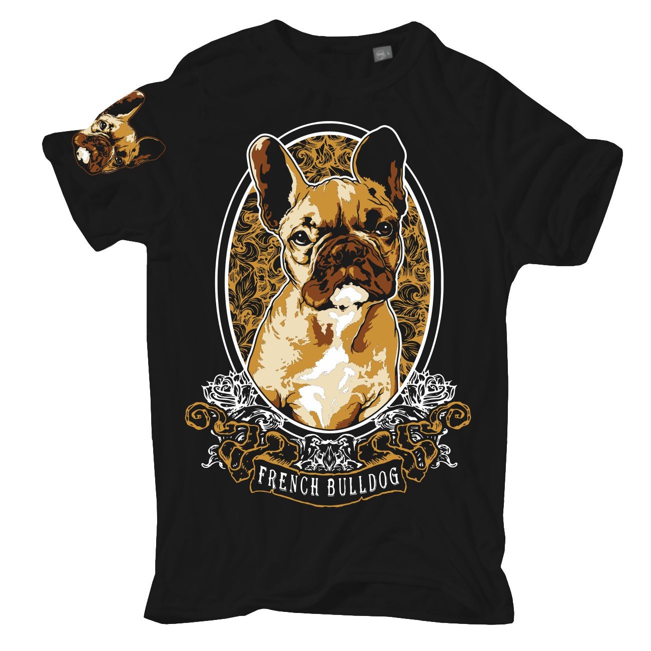 French Bulldog Portrait T-Shirt S-10XL French bulldog retro frenchy bully