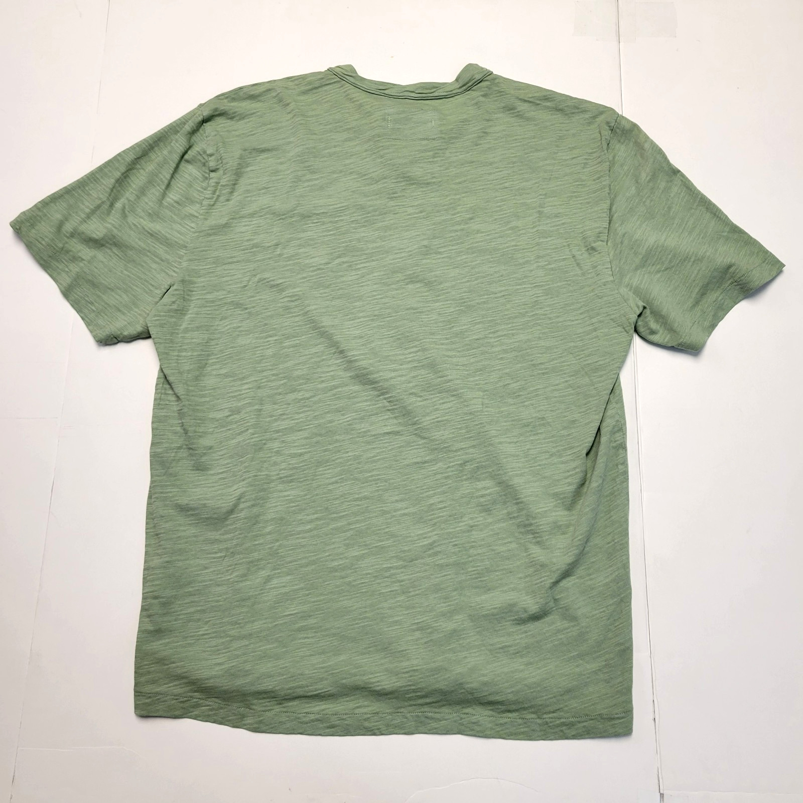 $65 New MODODOC Short Sleeve HENLEY SHIRT Men’s LARGE L Hazy Sage Green COTTON