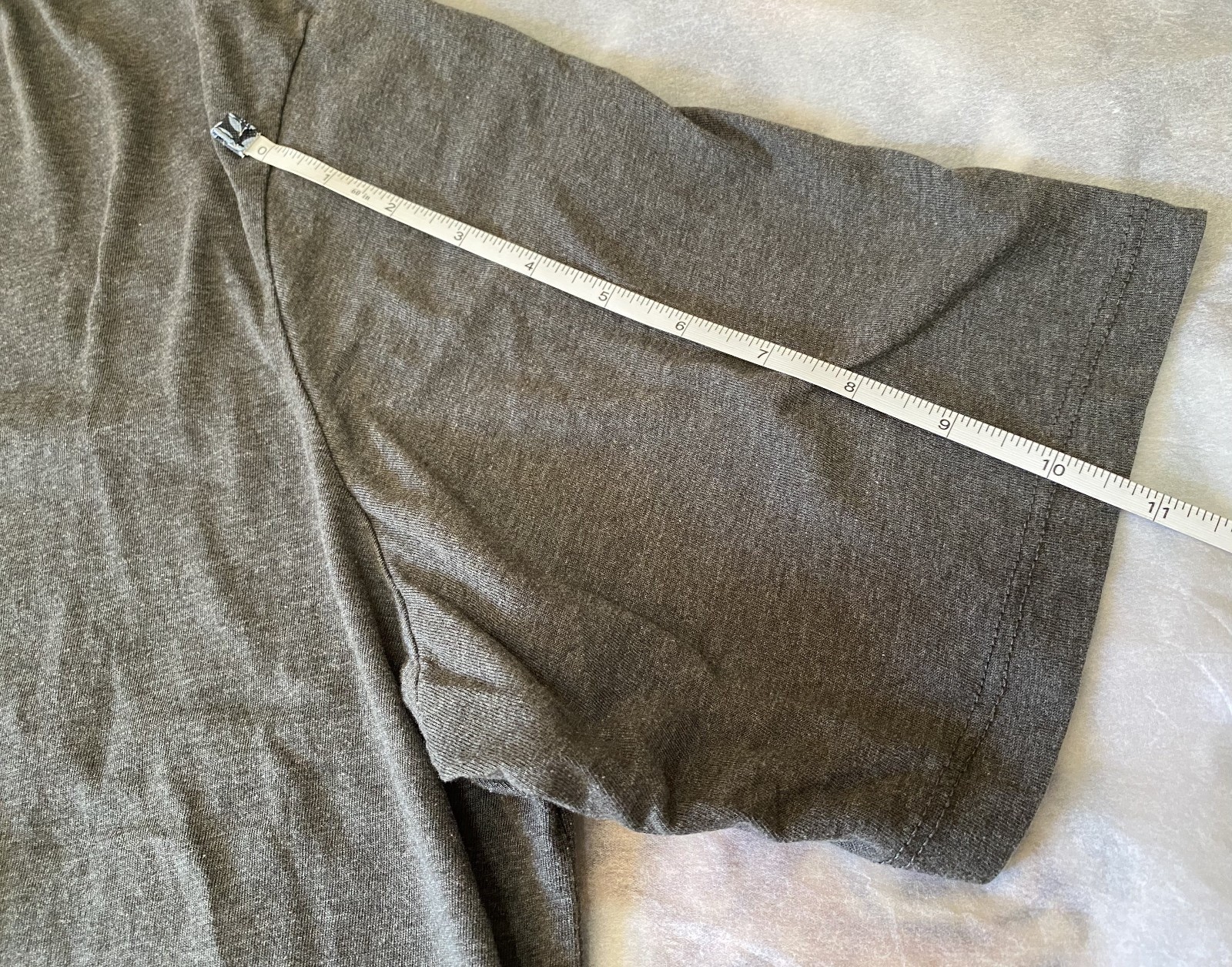 St. John’s Bay Quick Dri Easy Care Short Sleeve Crew Neck T Shirt Gray Men’s 2XL