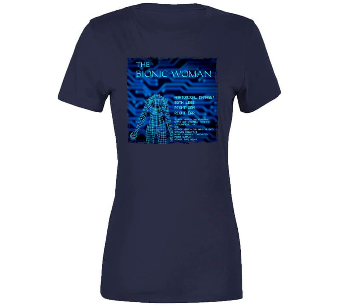 The Bionic Woman Anatomical Damage Tv Series T Shirt