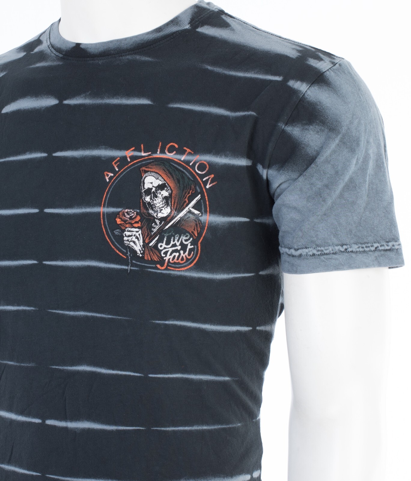 $58 AFFLICTION American Customs HELL RIDER Short Sleeve Slim Fit T-shirt NWT