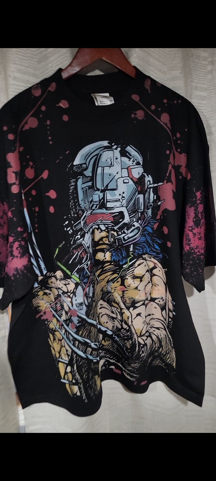 WOLVERINE WEAPON X ON A SHAKA HEAVYWEIGHT GARMET DYED T SHIRT “MODERN”