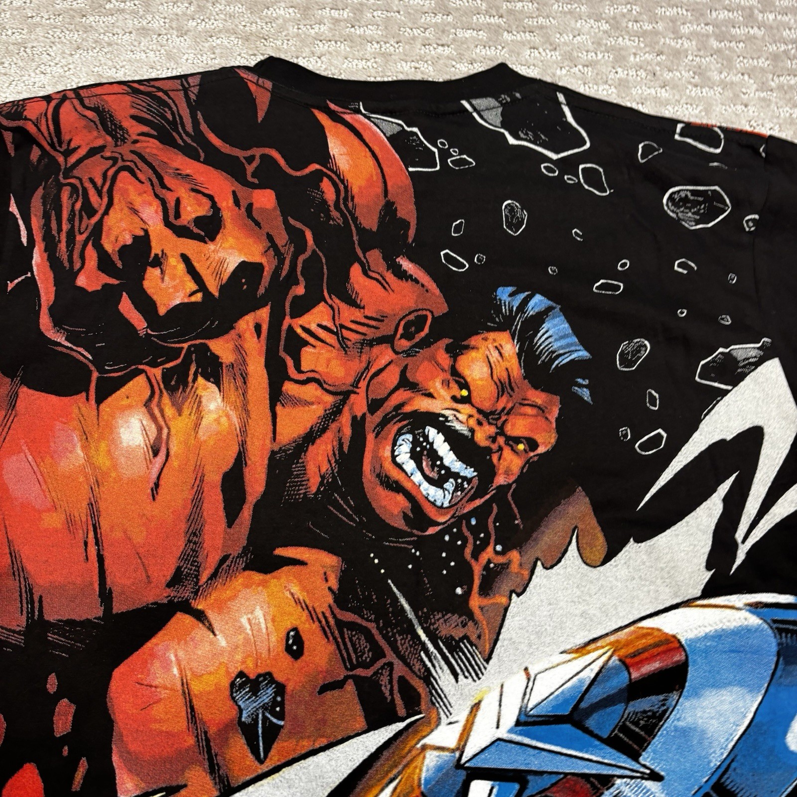 Captain America Red Hulk AOP All Over Print T-shirt Sz XL/2XL Comic Avengers