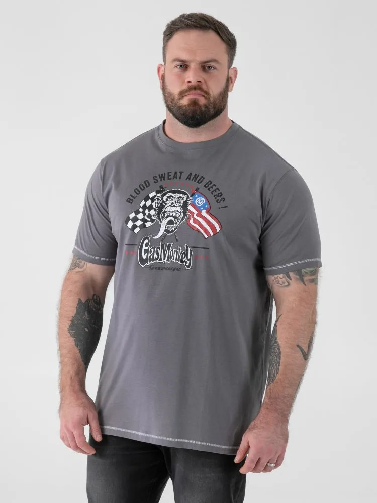 D555 Duke Big Mens Gas Monkey T-Shirt Official Licensed Product 2XL-8XL (601912)