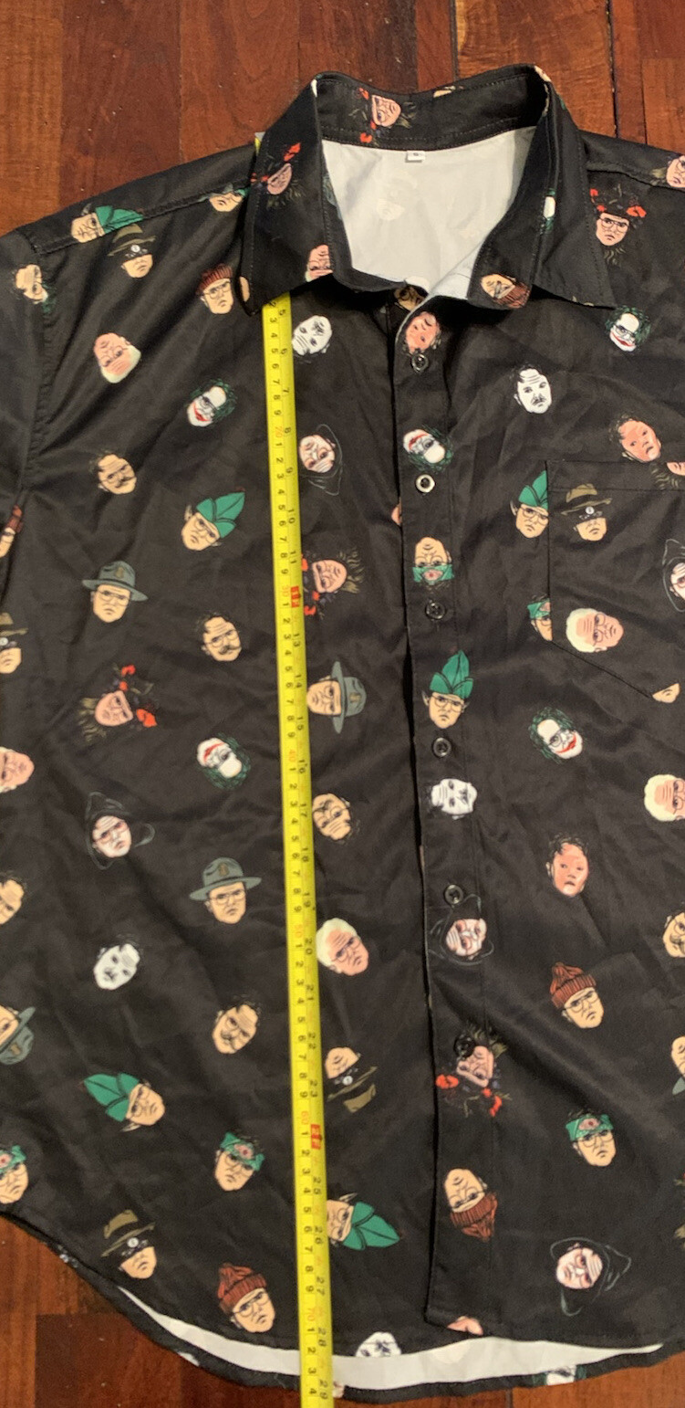 Dwight Schrute Many Faces Of Shirt Mens Small The Office TV Show Rainn Wilson