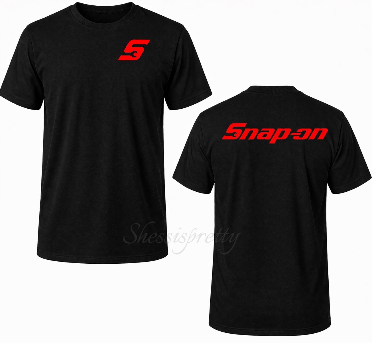 Mechanic T-Shirt Snap-On Style | 100% Cotton Work Tee | Durable Print | Men’s