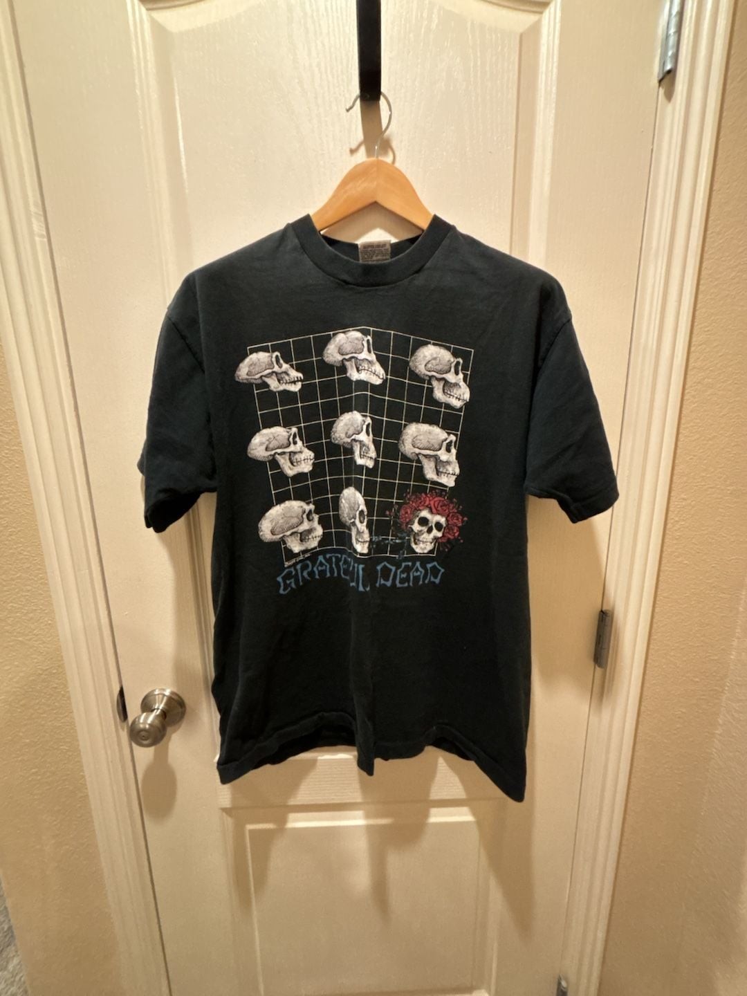 Vintage 1993 Grateful Dead ‘What A Long Strange Trip’ Skull Evolution T-Shirt