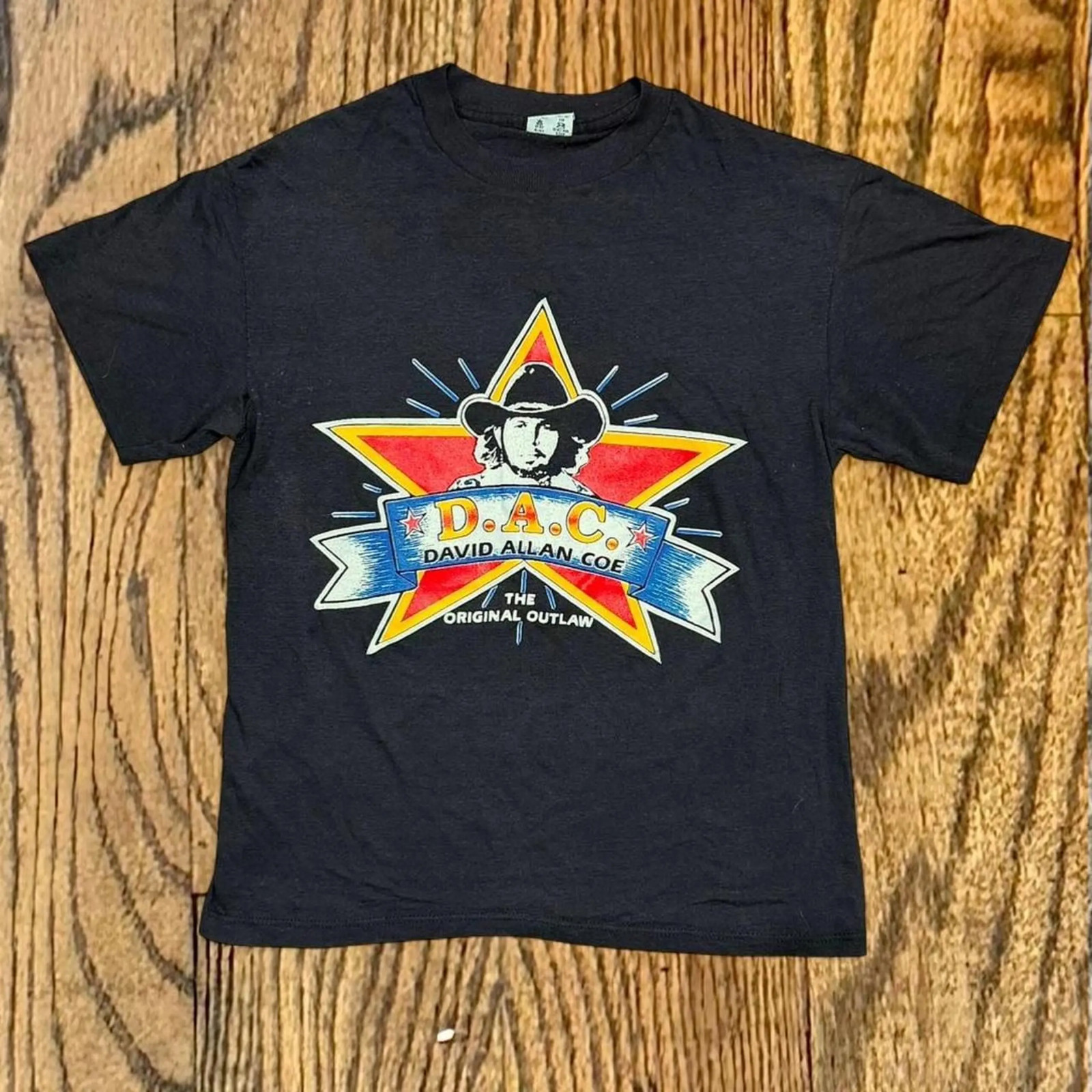 Vintage 70’s David Allen Coe Outlaw Country T-shirt For Fan 005