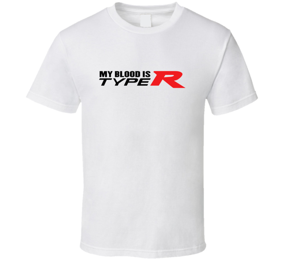 Car My Blood Type R Cars Lover Funny T-Shirt Tee Mens Womens Gift New