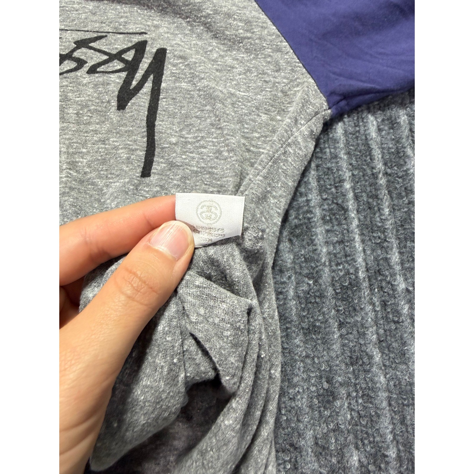 Stussy Raglan Baseball Tee Womens Small 3/4 Sleeve Streetwear Urban Gorpcore