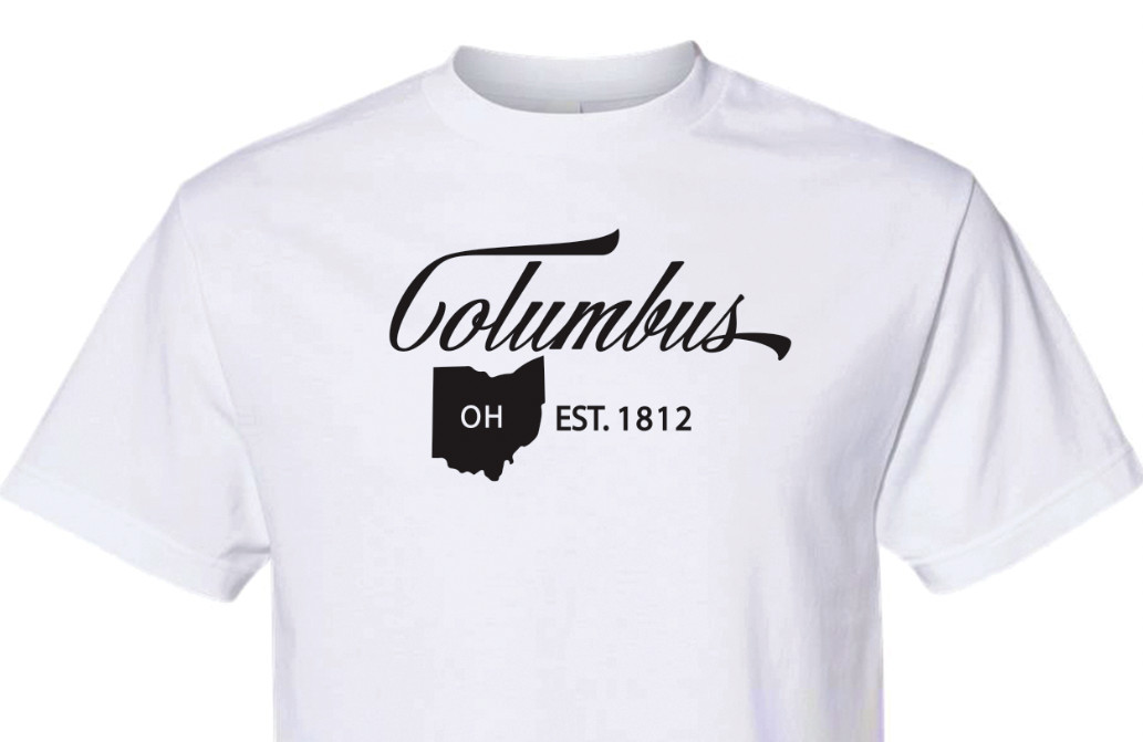 Columbus Ohio State T-Shirt Short Sleeve Graphic Tees Unisex Apparel Design