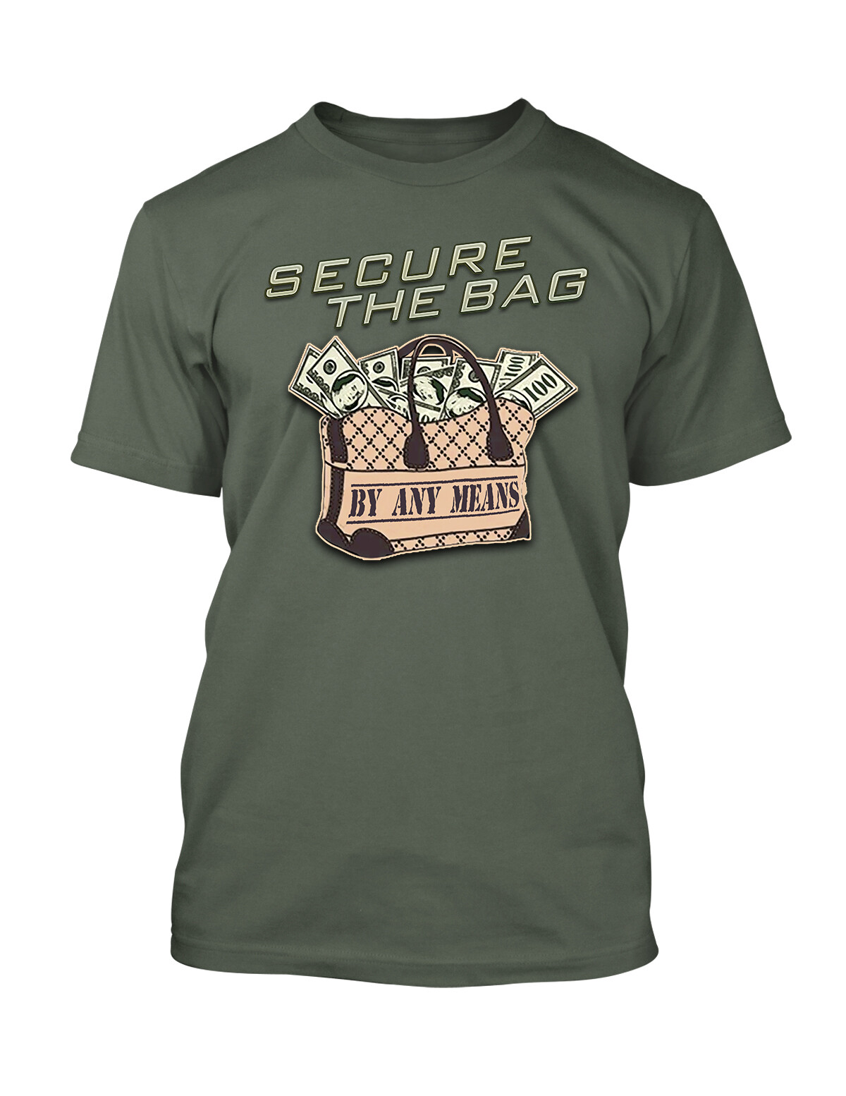 Secure the Bag Graphic Sneaker Tee Shirt Match J10 Duck Camo Pro Club Shaka