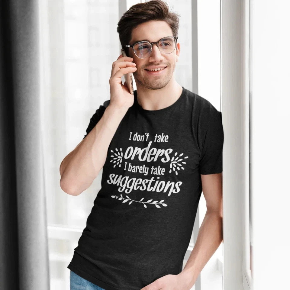 Classic Fit Humour Tee | Unisex Round Neck Funny Text Printed Casual T-Shirt