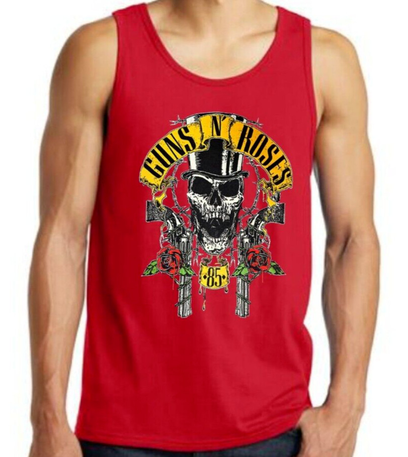 Guns N Roses 85 Hard Rock Band Men’s Tank Tops (Multiple Colors)