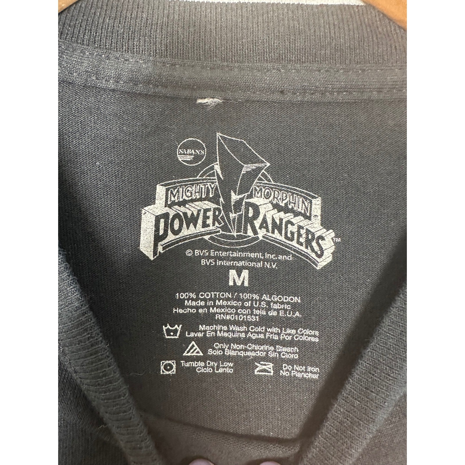 Mighty Morphin Power Rangers Limited Series 09 Black T Shirt Men’s Medium