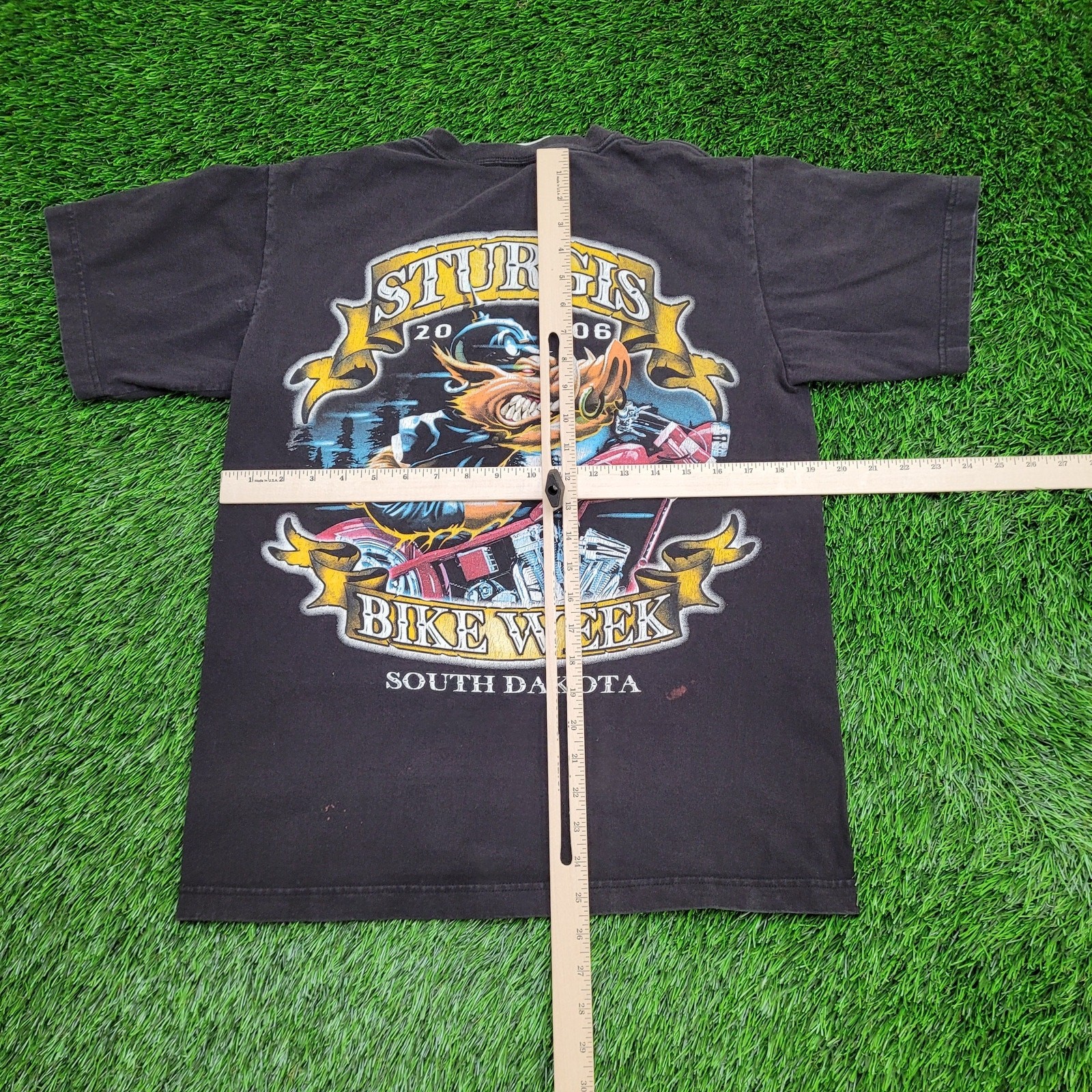 Sturgis Biker Week Shirt Medium 19×25 South-Dakota Black