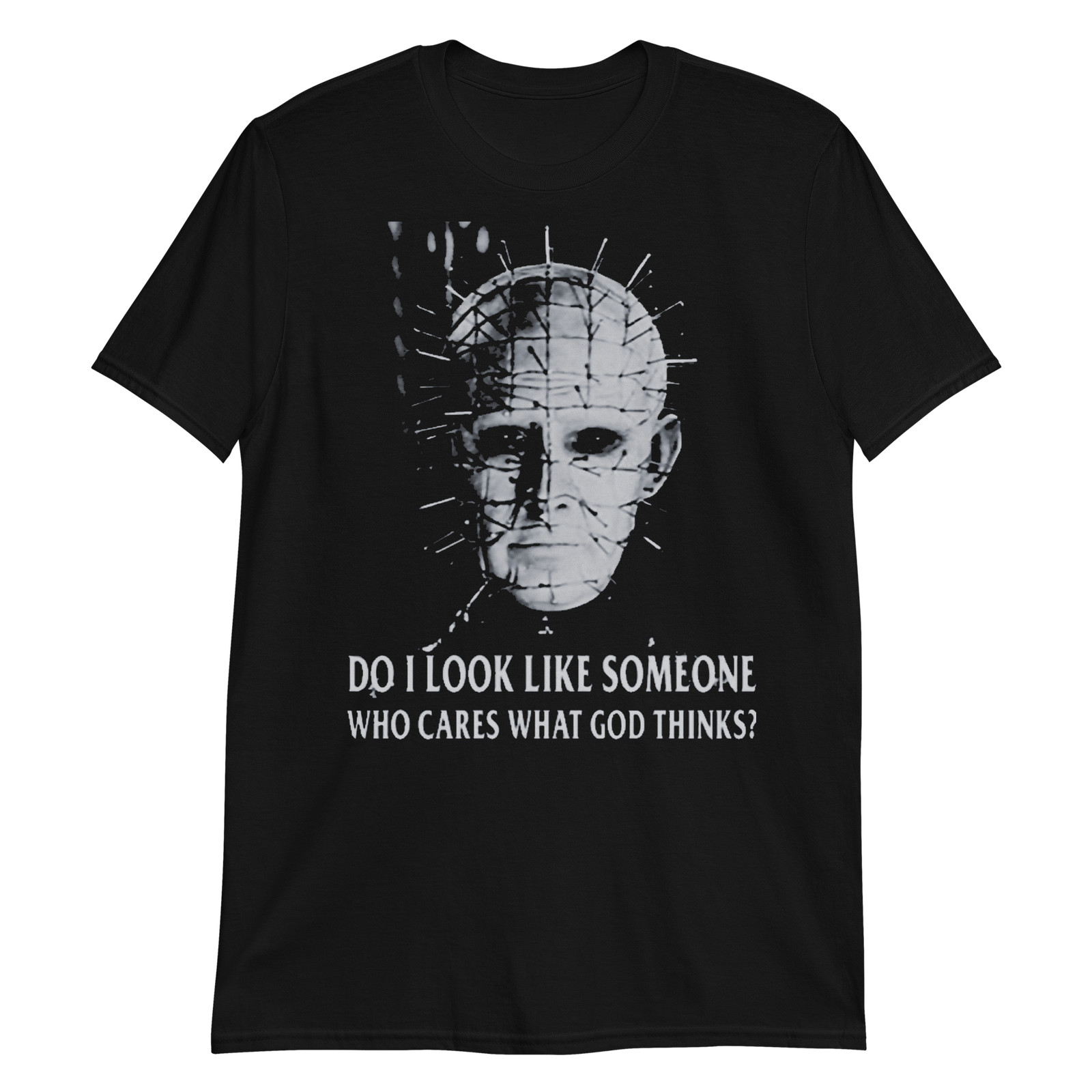 HELLRAISER Pinhead “What God Thinks” Quote Demonic 80’s Horror Movie