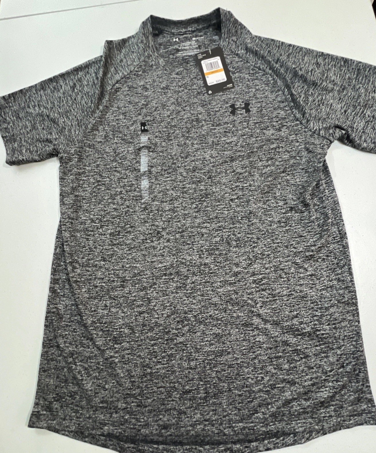 Under Armour Mens UA Tech 2.0 T-Shirt Short Sleeve – 1326413 – SMALL – Black Gra