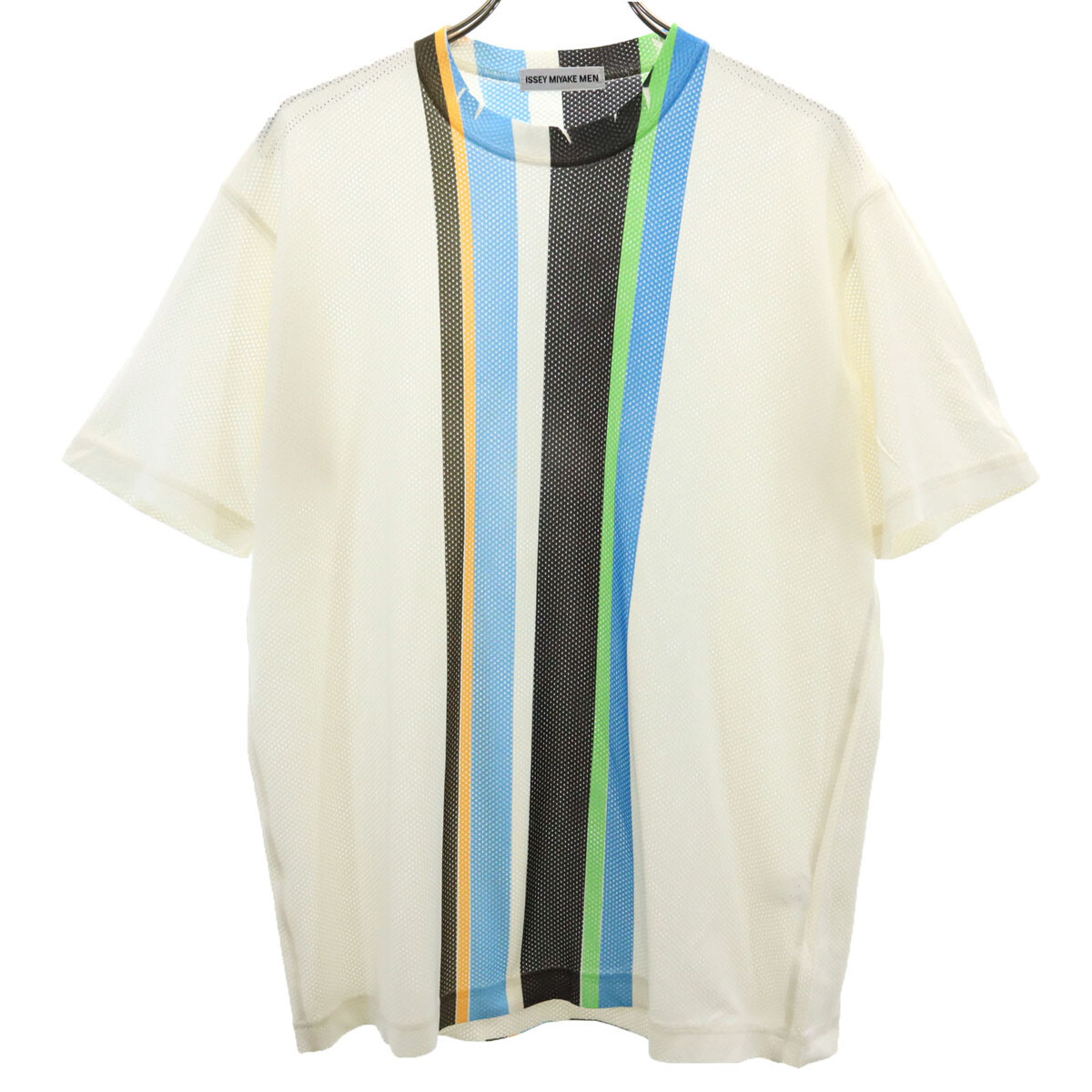 ISSEY MIYAKE MEN made in Japan Short sleeve mesh T-shirt F Ivory Men’s