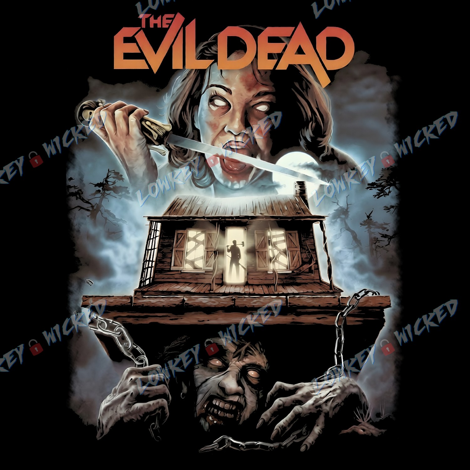 Evil Dead Poster T-Shirt | Horror Movie Graphic Art | 80’s Cult Zombie Tee