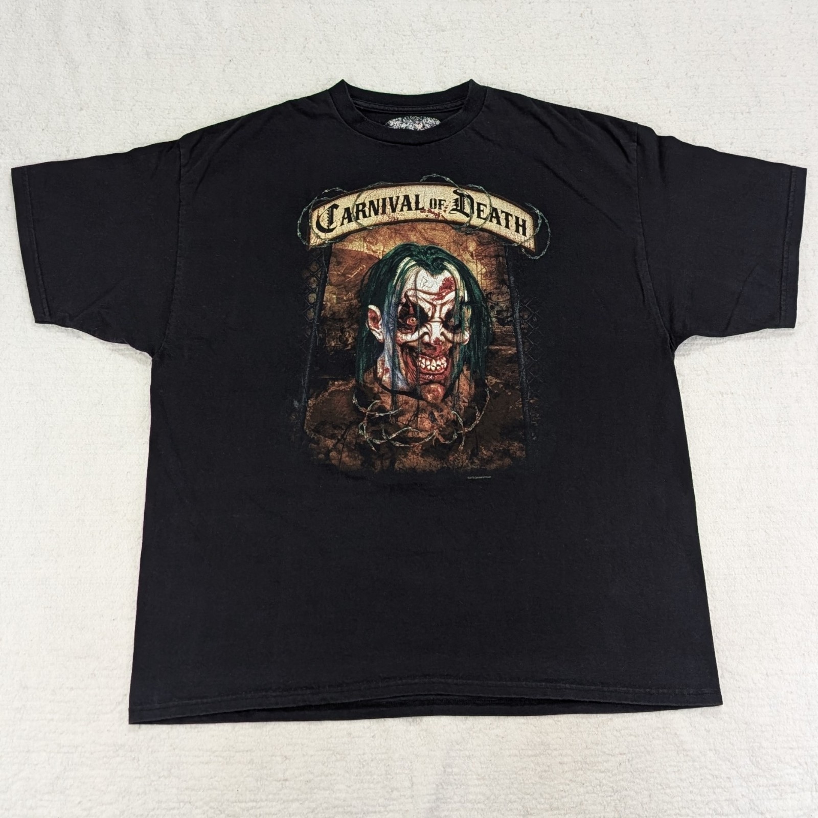 RARE Carnival Of Death 2012 Tour T-Shirt Men’s XXL Black Obituary Metal Band Tee