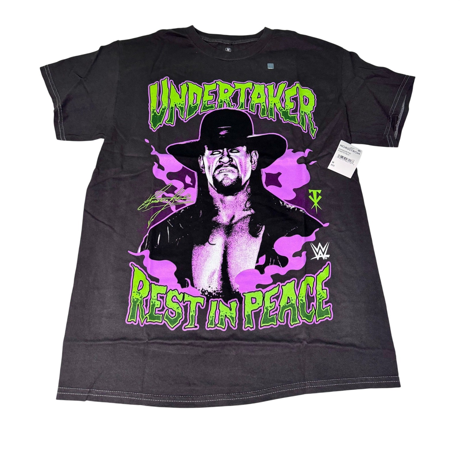 WWE Legends Undertaker T Shirt Black Ripple Junction RIP Mens Medium NWT