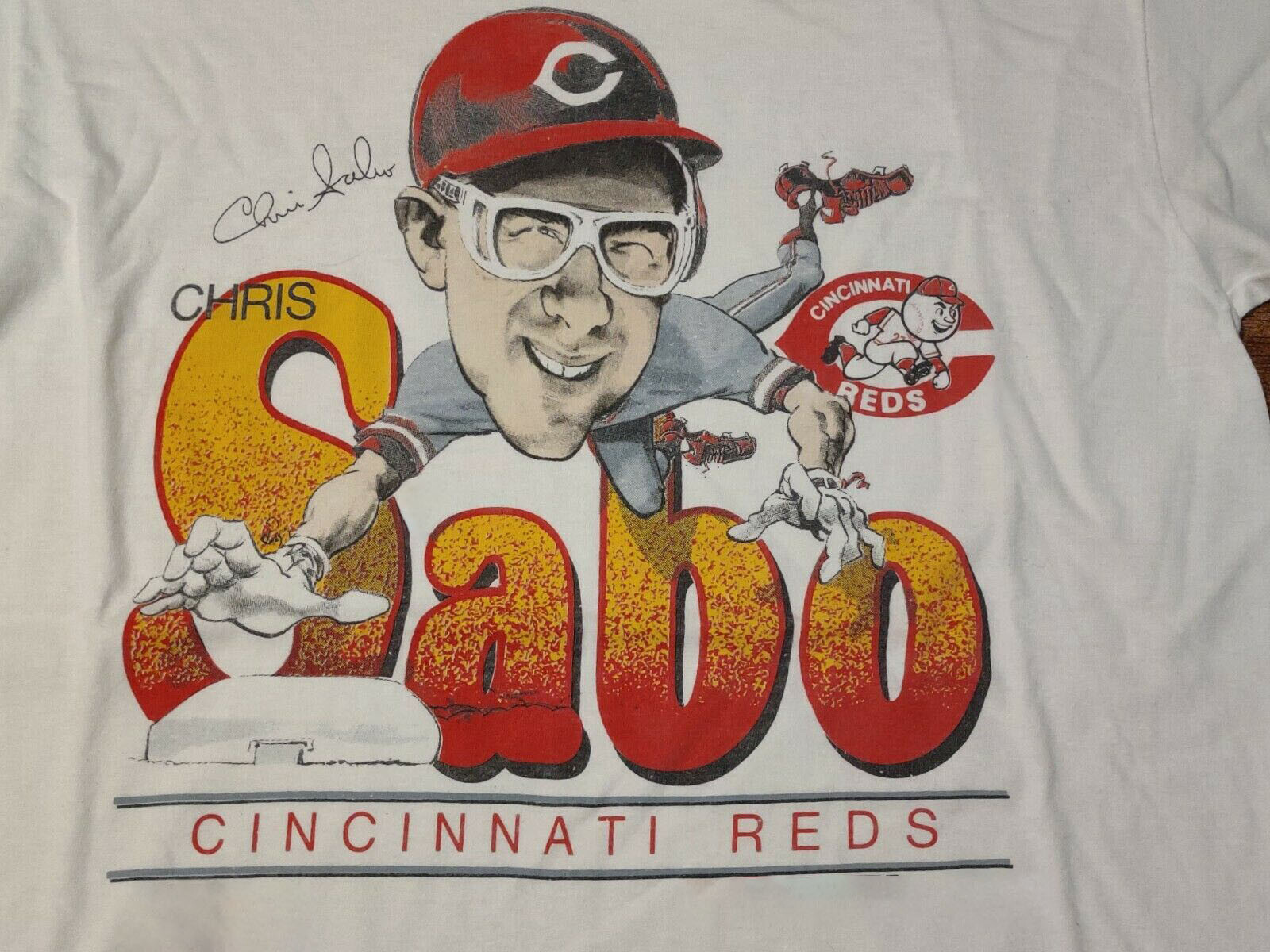 Chris Sabo Cincinnati Reds T-shirt White Unisex All Sizes S to 5XL JJ4500