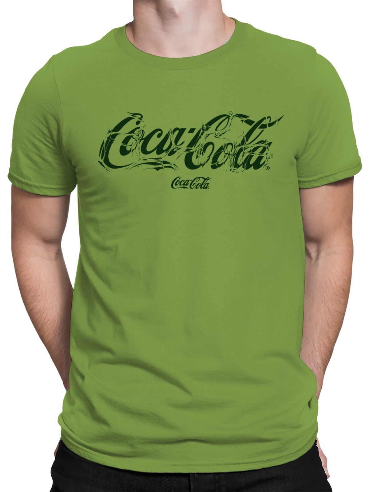 Officially Licensed Coca Cola Barbed Wire Design Men’s T-shirt