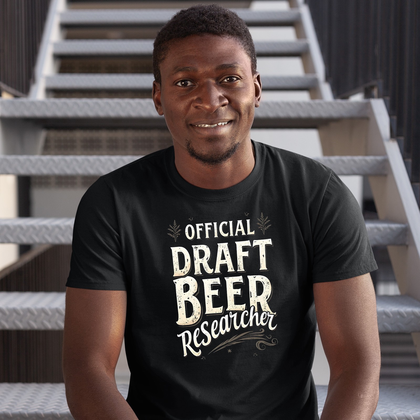 Funny Drinking T Shirt for Men Official Draft Beer Researcher Tee Great for D…