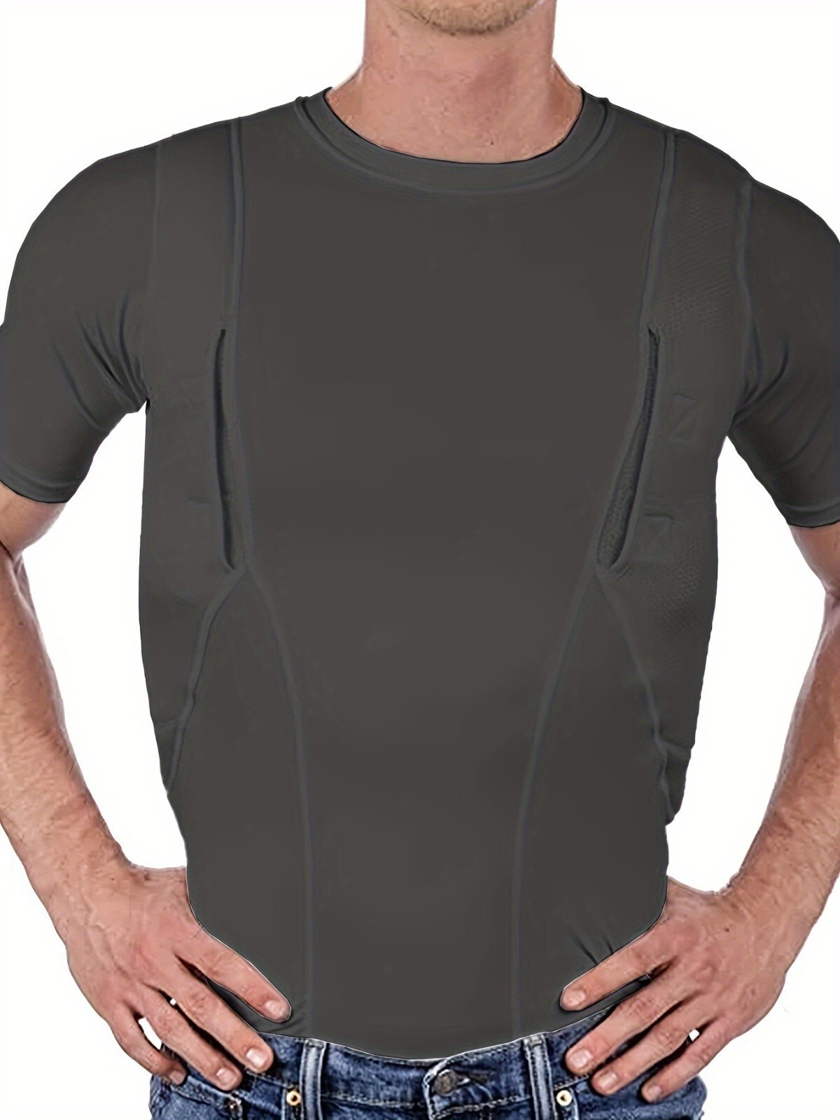 Men’s Concealed Holster Tactical High Stretch T-Shirt