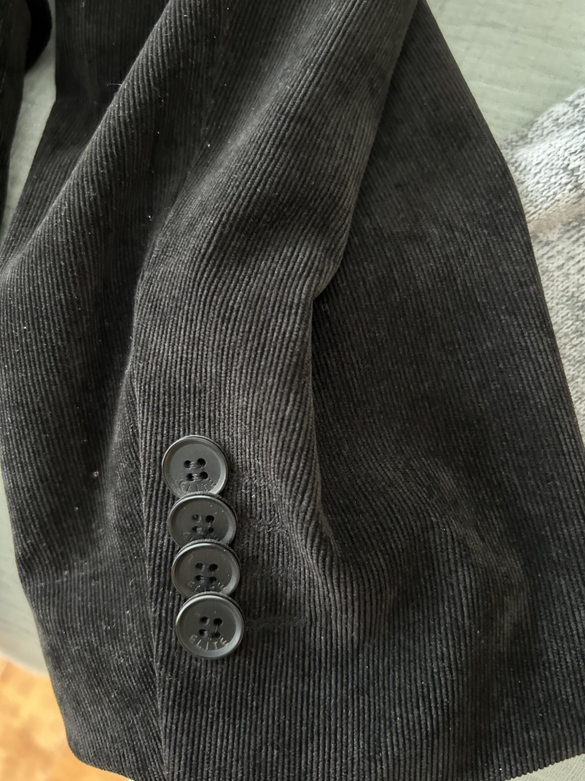 Sports Coat – Black Corduroy Size 42 long / ELITE – Perfect Condition!